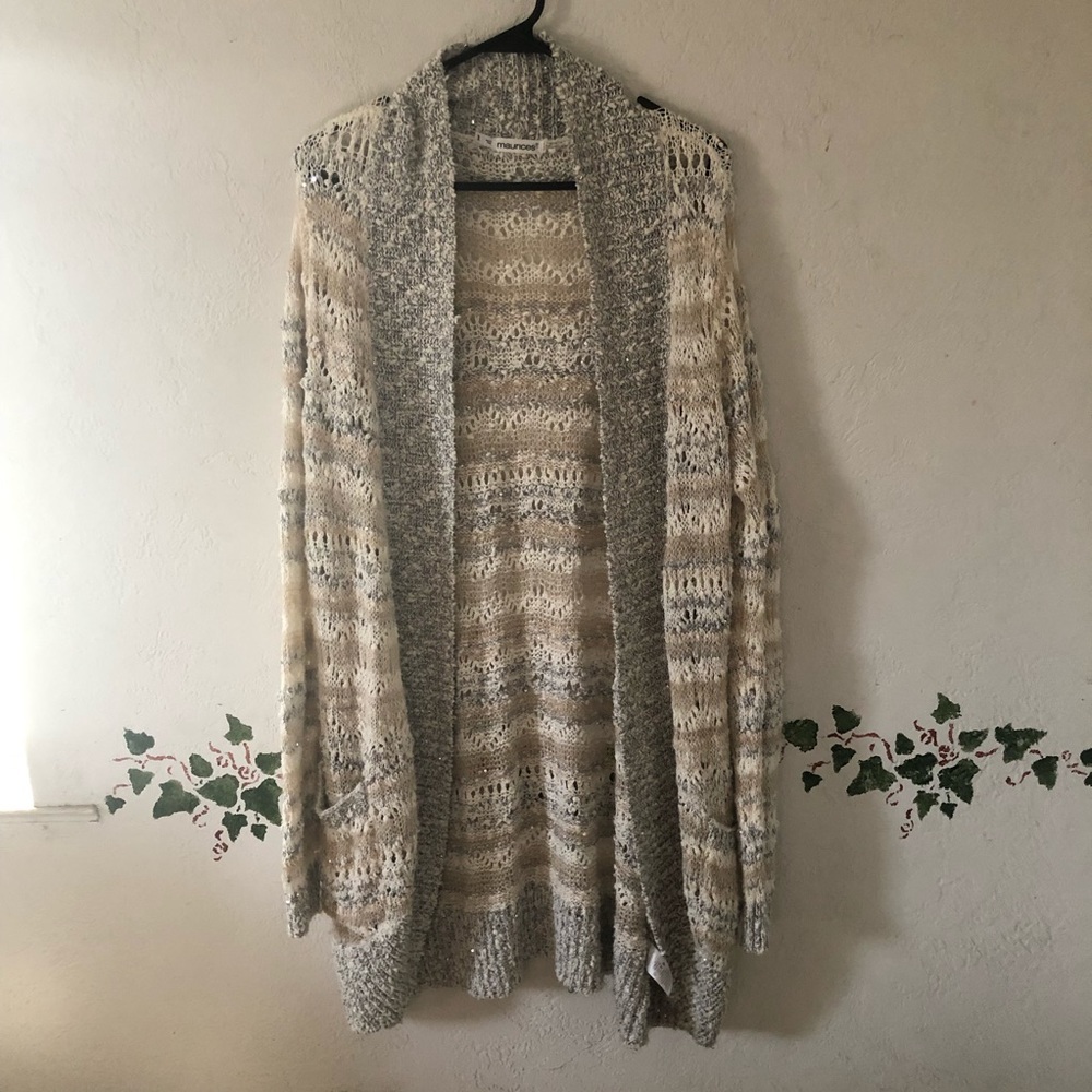 NWOT Maurices 3X Long Sleeve Cardigan
